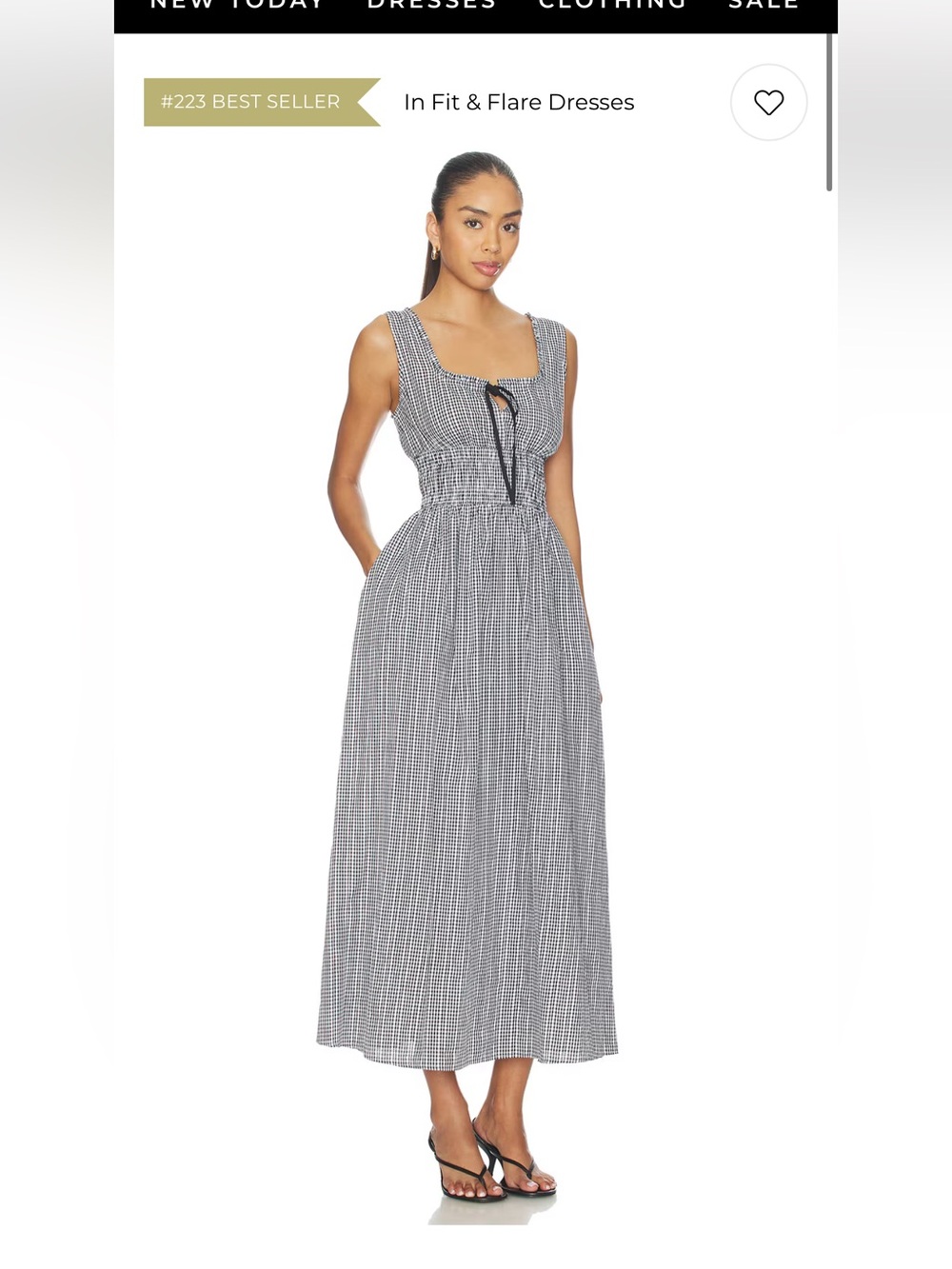 Rails Jordie Dress in Black Gingham